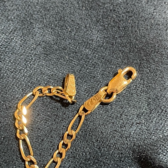 Kinn Kyle Figaro Chain Bracelet 14k Gold - Picture 6 of 6